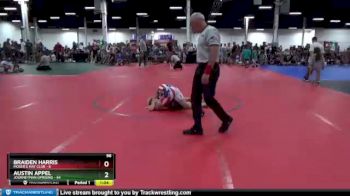 96 lbs Round 3 (8 Team) - Braiden Harris, Moser`s Mat Club vs Austin Appel, Journeyman Uprising