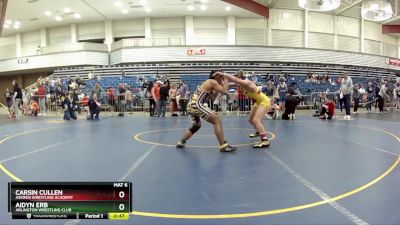 149 lbs Quarterfinal - Aidyn Erb, Arlington Wrestling Club vs Carsin Cullen, Askren Wrestling Academy