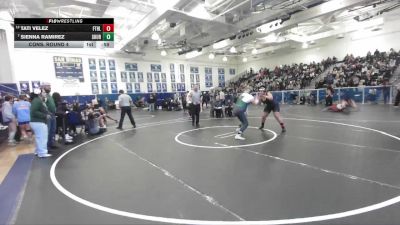 235 lbs Cons. Round 4 - Tati Velez, Foothill (Santa Ana) vs Sienna Ramirez, Schurr