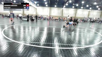 132 lbs Consi Of 4 - Leonidas Miranda, Tampa Bay Tigers Wrestling vs Kyle Gay, Eagles Wrestling Club