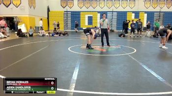 106 lbs Semifinals (8 Team) - Aiden Sandlofer, Wellington Community Hs vs Bryan Morales, South Dade