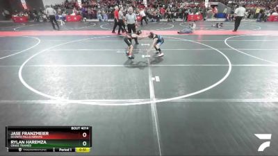 60 lbs Champ. Round 1 - Rylan Haremza, Crass Trained vs Jase Franzmeier, Oconto Falls/Abrams