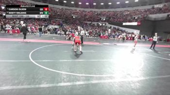 130 lbs Cons. Round 2 - Rhett Welsing, Denmark Youth Wrestling vs Carson Olson, Medford
