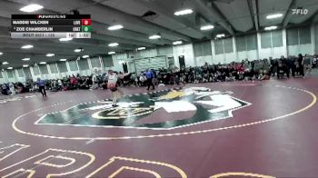 125 lbs Champ. Round 1 - Maddie Wilcken, Loveland vs Zoe Chamberlin, Chatfield