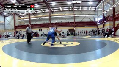 285 lbs Cons. Round 5 - Lukas Zalota, Malvern Prep vs Zayne Candelaria, Sunnyside