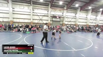 70 lbs Cons. Round 2 - Jacob Jensen, Brighton Wrestling Club vs Hauxton Hinton, Mountain Ridge Youth Wrestling