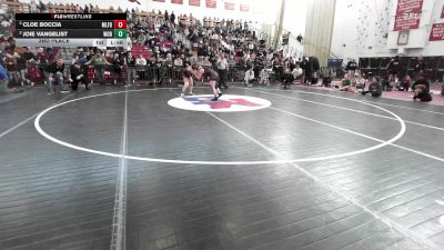 132 lbs 3rd Place - Cloe Boccia, Milford vs Joie Vangelist, Woburn