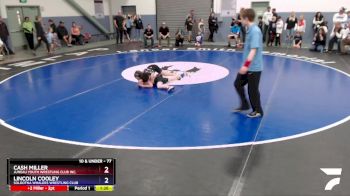 77 lbs Round 3 - Lincoln Cooley, Soldotna Whalers Wrestling Club vs Cash Miller, Juneau Youth Wrestling Club Inc.