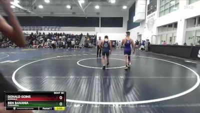 126 lbs Champ. Round 1 - Ben Banania, Chaparral vs Donald Goins, Norwalk