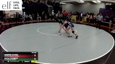 115 lbs. Champ. Round 2 - Harper Humes, Francis Howell Central vs Faith Combest, Ft. Zumwalt North