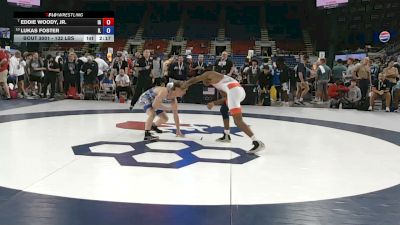 132 lbs Champ. Rd Of 16 - Eddie Woody, Jr., Iowa vs Lukas Foster, Illinois