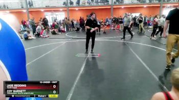 Round 1 - Jase Redding, Team Tiger vs Coy Barnett, Tomahawk Youth Wrestling