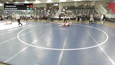 132 lbs Quarters - Declan Dahl, Pinnacle Wrestling Club vs Gavin Swenson, Kindred Wrestling Club