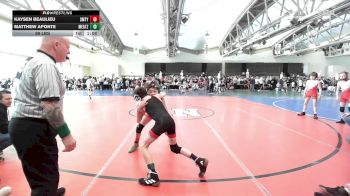 69 lbs Rr Rnd 1 - Kaysen Beaulieu, Smitty's Barn Red - ESC vs Matthew Aponte, MeatHeadz - ESC