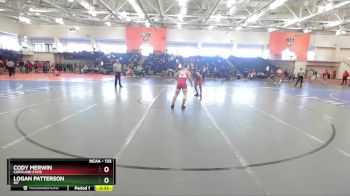 133 lbs Quarterfinal - Cody Merwin, Cortland State vs Logan Patterson, RIT