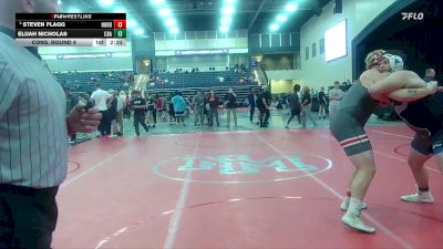 285 lbs Cons. Round 4 - Elijah Nicholas, Central Baptist (Ark.) vs Steven Flagg, Huntingdon
