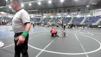 37 lbs Quarterfinal - Titus Rosales, Jefferson Wrestling Club vs Brielle Cablay, Pounders WC