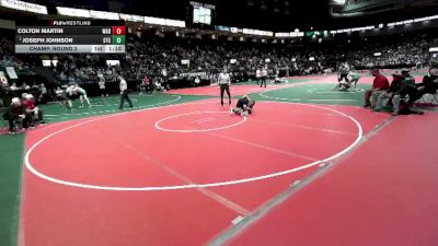 140 lbs Champ. Round 2 - Joseph Johnson, STC2 vs Colton Martin, WAD1