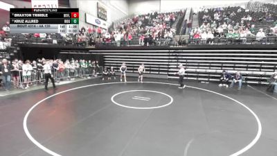 4A 120 lbs Cons. Round 3 - Braxton Trimble, West Field vs Kruz Allred, Ridgeline