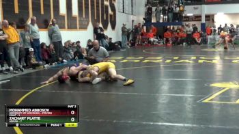 149 lbs Round 1 (10 Team) - Zachary Platte, Adrian vs Mohammed Abbosov, University Of Wisconsin - Stevens Point