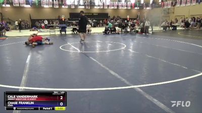120 lbs Semifinal - Cale Vandermark, Sebolt Wrestling Academy vs Chase Franklin, Iowa