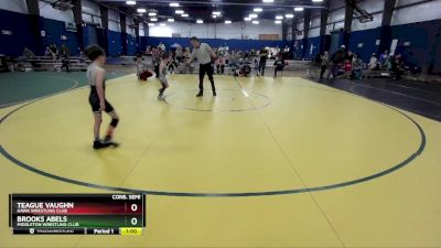 53 lbs Cons. Semi - Brooks Abels, Middleton Wrestling Club vs Teague Vaughn, Hawk Wrestling Club