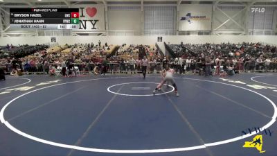 87 lbs Cons. Round 2 - Bryson Hazel, Lyndonville Wrestling Club vs Jonathan Hahn, Pittsford Panthers Wrestling Club