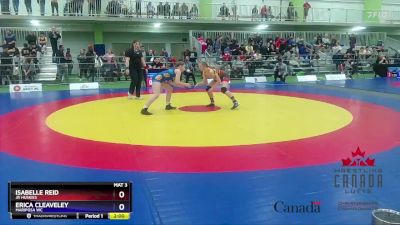 61kg Quarterfinal - Isabelle Reid, Jr Huskies vs Erica Cleaveley, Mariposa WC