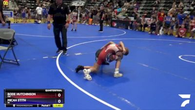 84 lbs Quarterfinal - Bode Hutchinson, MN vs Micah Stith, IN