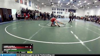 165 lbs Cons. Round 2 - Nathan Langer, St Johns vs Jared Gumila, North Central College