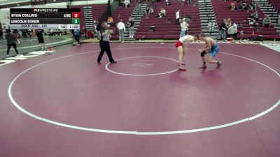 145 lbs Semis - Lincoln Starr vs Ryan Collins, Albert Lea Wrestling Club
