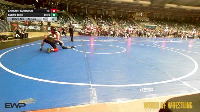 115 lbs Consi Of 8 #1 - Sanchir Edington, The Compound RTC vs Avery Rios, Westmoore Wresting