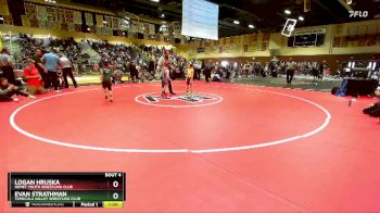 63 lbs Champ. Round 1 - Logan Hruska, Hemet Youth Wrestling Club vs Evan Strathman, Temecula Valley Wrestling Club