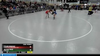 110 lbs Cons. Round 1 - Alyvia Ruiz, Montana vs Tyler Rokosz, Texas Style Wrestling Club