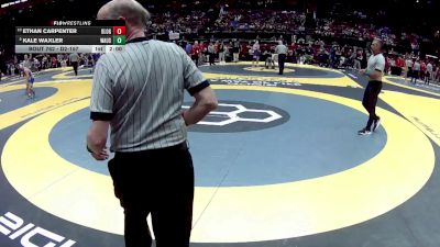 D2-175 lbs Quarterfinal - Ethan Carpenter, Ben. Logan vs Kale Waxler, Wauseon