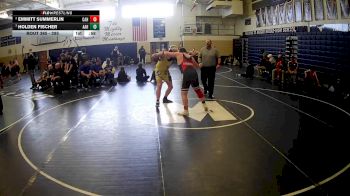 285 lbs 5th Place Match - Holden Fischer, Avella Area Hs vs Emmitt Summerlin, Cochranton Area Hs