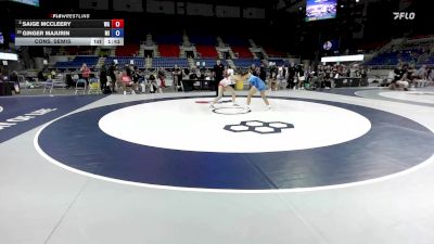 130 lbs Cons. Semis - Saige McCleery, WA vs Ginger Majurin, MI