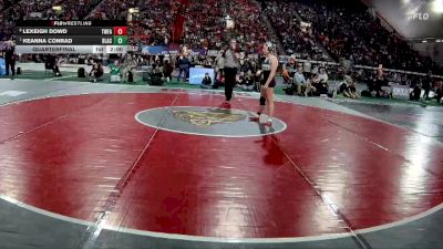 G 132 lbs Quarterfinal - Keanna Conrad, Blackfoot vs Lexeigh Dowd, Twin Falls