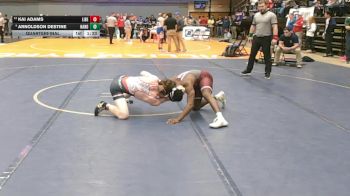 2 - 144 lbs Quarterfinal - Kai Adams, Liberty (Bedford) vs Arnoldson Destine, Nandua