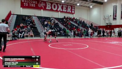 184 lbs 3rd Place Match - Owen Gudmundson, Simon Fraser (B.C.) vs Ethan Miller, Southern Oregon