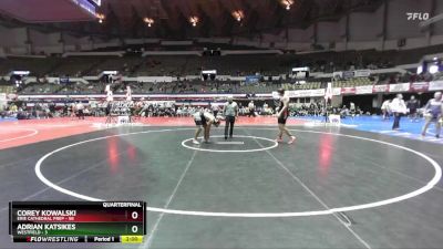 215 lbs Quarters & Wb (16 Team) - Corey Kowalski, Erie Cathedral Prep vs Adrian Katsikes, Westfield