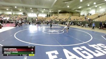 65 lbs Quarterfinal - Isaac Simpson, Big Red Wrestling Club vs Bradley Crowe, Grindhouse