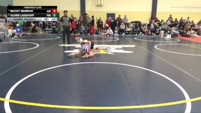 60 lbs Champ. Round 2 - McCoy Heinrich, American Outlaws Wrestling vs Oliver Ladehoff, Pursuit Wrestling Minnesota