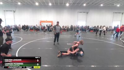 75 lbs Cons. Round 3 - Colton Leagans, Hard Rock vs Cannon McGinnes, Cobra Wrestling Club