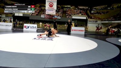 Junior Boys - 157 lbs Champ. Round 3 - Mitchell Patak, Mesa Verde High School Wrestling vs Caden Keith, Diablo Wrestling Club