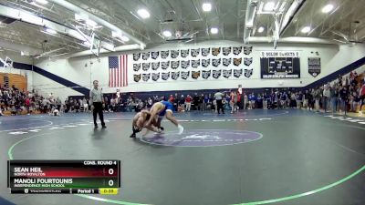 138 lbs Cons. Round 4 - Sean Heil, North Royalton vs Manoli Fourtounis, Independence High School