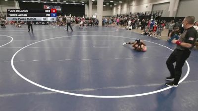 140 lbs 3rd Place Match - Nora Akpan, Pinnacle Wrestling Club vs Zoe Delgado, Casa De Lucha Wrestling Club