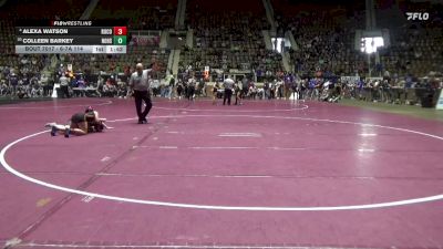 6-7A 114 Champ. Round 2 - Colleen Barkey, Northridge High School vs Alexa Watson, Russell County