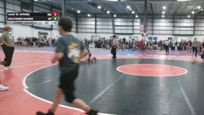 80 lbs Champ. Round 2 - Dillynger Harris, Appomattox vs Alex W. Strobl, Darkhorse Wrestling Club