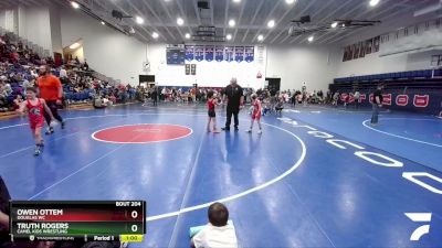 71 lbs Cons. Round 2 - Truth Rogers, Camel Kids Wrestling vs Owen Ottem, Douglas WC